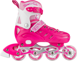 Ролики FUNNY ANIMALS WILD Pink-White